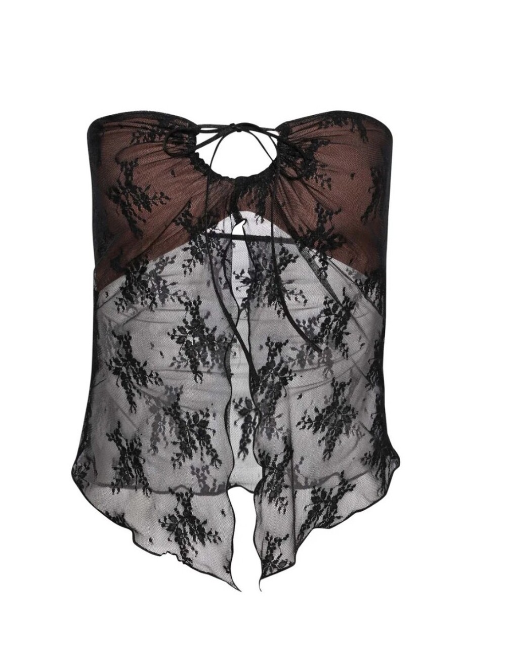 Tiger Mist Karolina Black Lace Tie-Top - Picture 3 of 10